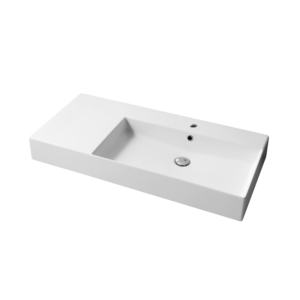 Slim Square <br>Counter and Wall-hung basin 100x46 dx